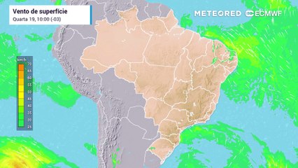 Ventos intensos no Nordeste