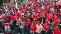 Multitudinaria marcha en apoyo al gobierno de Honduras por aprobación de ley tributaria