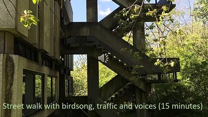 sound series 2 - street walk with birdsong and voices – 15 minutes