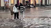 Watch central Moscow streets turn into rivers after extreme flash floods