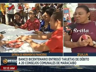 Zulia | Banco Bicentenario realizó jornada entregando TDD a 20 consejos comunales en Maracaibo
