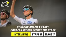 Pogacar Pre-race interview - Stage 17 - Tour de France 2023