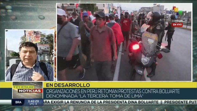 Peruanos de todo el país se movilizan en la “Tercera toma de Lima”