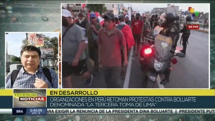 Peruanos de todo el país se movilizan en la “Tercera toma de Lima”