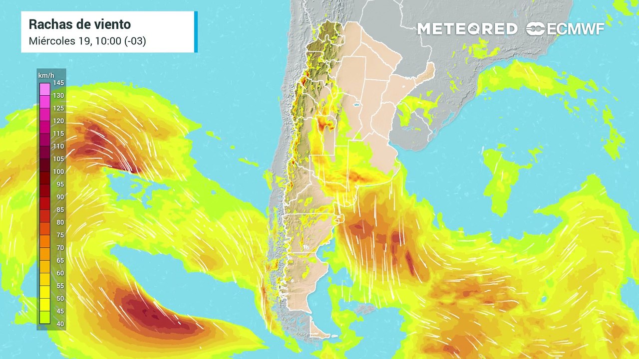Alerta por viento intenso