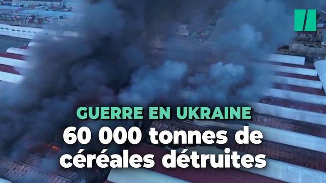 Des milliers de tonnes de céréales détruites dans des frappes russes en Ukraine, selon Kiev
