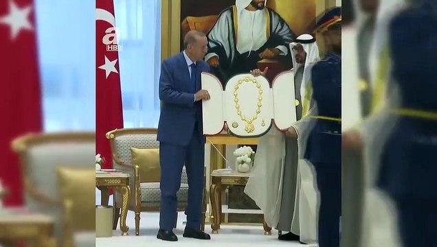 Cumhurbaşkanı Erdoğan'a Zayed Devlet Nişanı takdim edildi