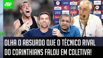 "OLHA o que ESSE CARA FALOU! É UMA VERGONHA!" Técnico rival do Corinthians PROVOCA REVOLTA!
