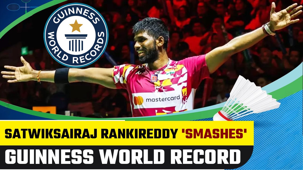 Satwiksairaj Rankireddy sets Guinness World Record for fastest ...