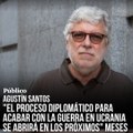 Agustín Santos, ‘número dos’ de Sumar: “El proceso diplomático para acabar con la guerra en Ucrania se abrirá en los próximos meses”