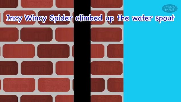 Incy Wincy Spider | #shorts | NURSERY RHYME | Rainbow Rabbit