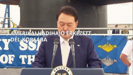 Amerikai hadihajó érkezett Dél-Koreába