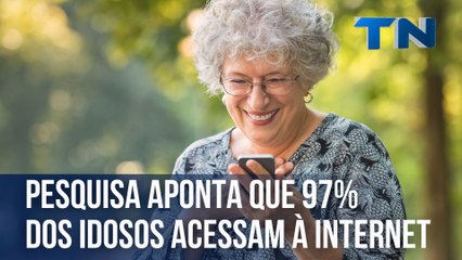 Pesquisa aponta que 97% dos idosos do país acessam à internet