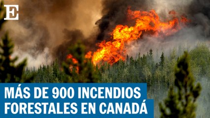 Cientos de incendios arden en Canadá