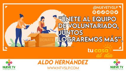 “Únete al equipo de voluntariado, juntos lograremos más”.