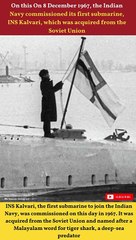 Do you know about India's first Submarine INS Kalvari  which was inducted into Indian Navy in 1967