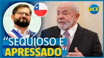 Lula chama Boric de 'jovem ansioso' por críticas sobre guerrra