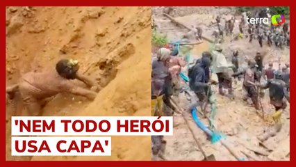 Tải video: Resgate dramático de mineiros em mina colapsada viraliza nas redes sociais