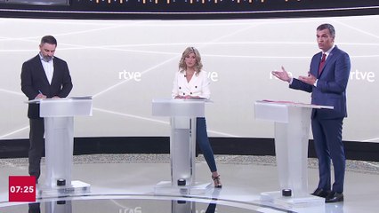 Sánchez empieza el debate recordando la mentira de Feijóo sobre las pensiones y poniendo en valor su gestión de la pandemia y la guerra