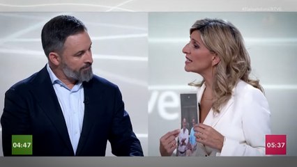 Yolanda Díaz retrata a Abascal por su machismo