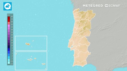 Aviso Amarelo no Grupo Ocidental dos Açores por previsão de chuva, por vezes forte, e trovoada