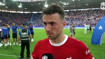 Diogo Jota's post-match reaction after scoring a brace in our 4-2 win against Karlsruher.