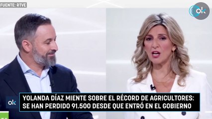 Yolanda Díaz miente sobre el récord de agricultores: se han perdido 91.500 desde que entró en el Gobierno