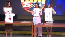 Tania Rincón y Andrea Escalona aprendieron a hacer playeras dúo para mamá y bebé