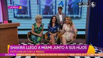 Shakira llega a Miami junto a sus hijos y así reaccionó ante la prensa