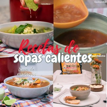 Recetas de sopas calientes ¡Son deliciosas, rendidoras y llenadoras!