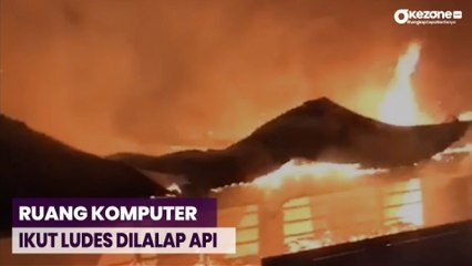 SMAN 2 Kota Solok Terbakar, 4 Ruang Kelas Hangus Dilalap Api