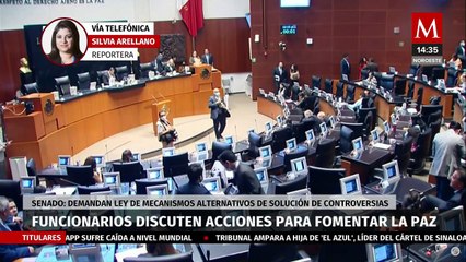 En el Senado, discuten acciones por ley para solución de controversias que fomente la paz