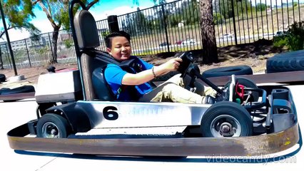 nd Charlotte Kid Go Kart Racing Challenge in REAL LIFE!_merged