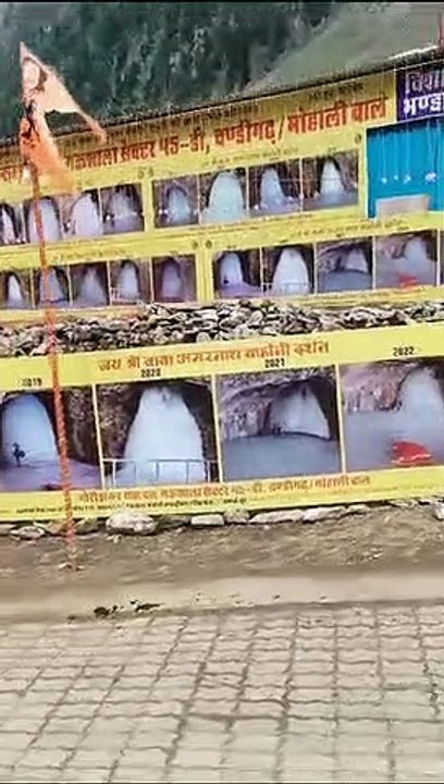 Amazing view of Amarnath cave