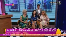Shakira llega a Miami junto a sus hijos y así reaccionó ante la prensa