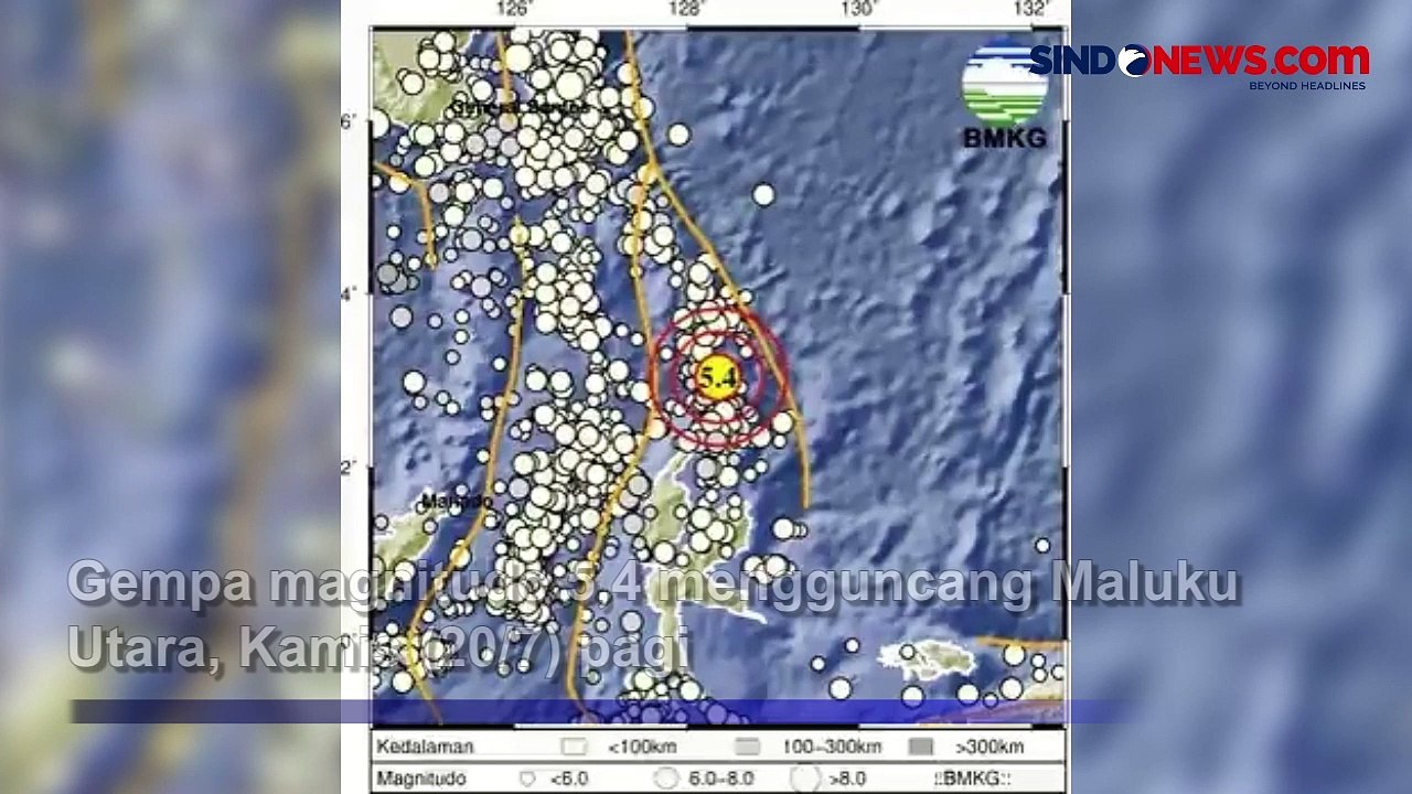 Gempa Magnitudo 5 4 Guncang Maluku Utara Dipicu Aktivitas Lempeng Laut