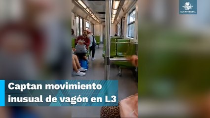 Graban "bamboleo de tren" en tramo Potrero-Deportivo 18 de Marzo