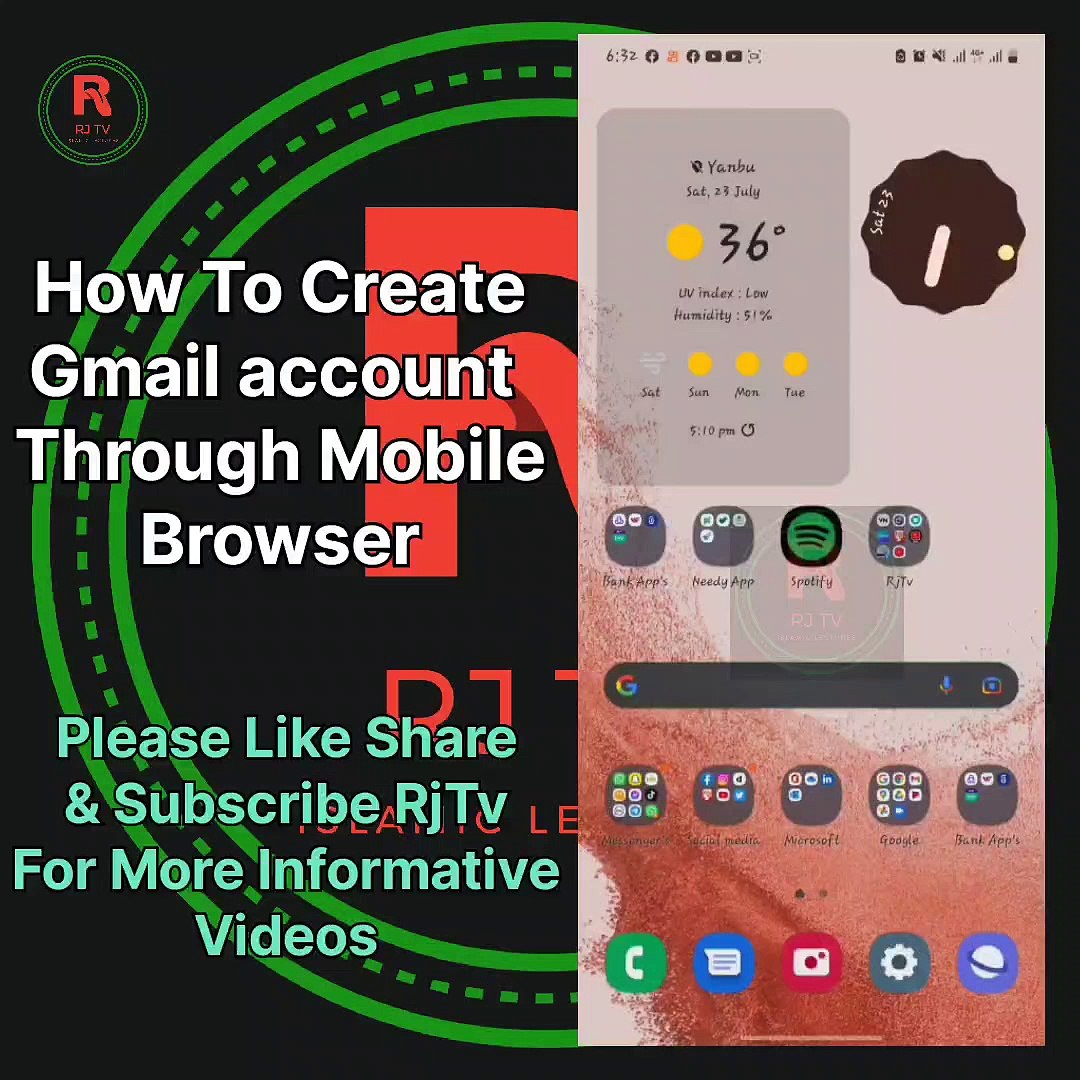 How To Make Gmail Account || From Mobile || Step By Step Guide || RiQTv