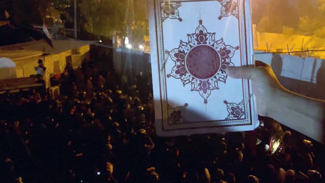 Irak: Demonstranten stecken schwedische Botschaft in Brand