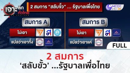(คลิปเต็ม) 2 สมการ 'สลับขั้ว' ...รัฐบาลเพื่อไทย | เจาะลึกทั่วไทย (20 ก.ค. 66)
