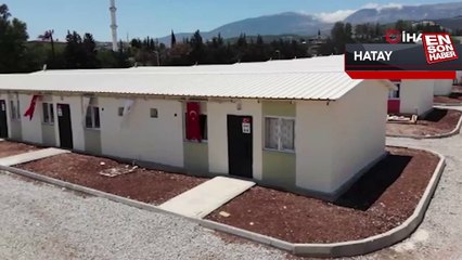 Hatay’daki briket evlerde yaşam başladı