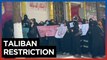 Afghan women protest against ban on beauty parlors