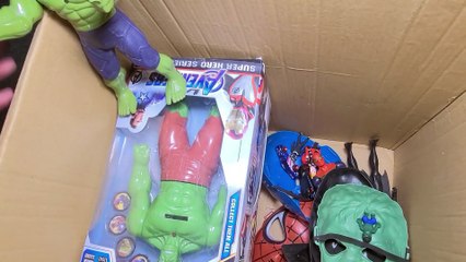 Unboxing avengers toys, spider-man, venom, joker, hulk, captain america,ironman