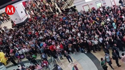 Afectación por Lluvias: Caos en Tren Suburbano en Terminal Buenavista