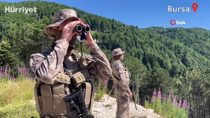 Uludağ'ın ormanlarında yangına karşı dron ve özel harekatlı koruma