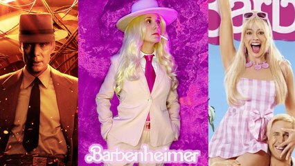 Barbenheimer cosplay: Barbie meets Oppenheimer in quirky costume - video Dailymotion