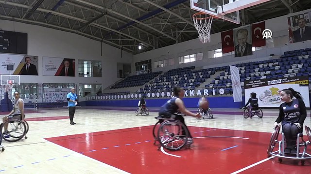 Tekerlekli Sandalye Basketbol A Milli Takımı, Avrupa Şampiyonası'na Hakkari'de hazırlanıyor