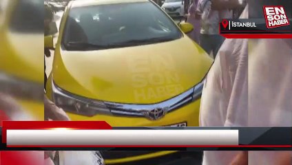 Başakşehir’de pişkin taksici kamerada: Hem karttan hem elden ödeme istedi