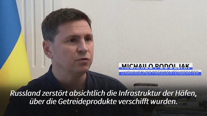 Kiew: Moskau zerstört "absichtlich" Getreide-Infrastruktur