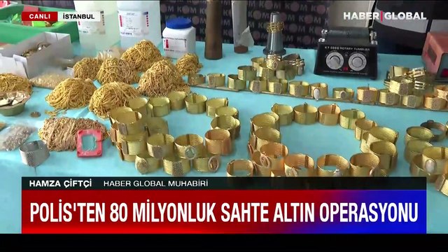 Kapalıçarşı'da 80 milyon liralık sahte altın operasyonu!